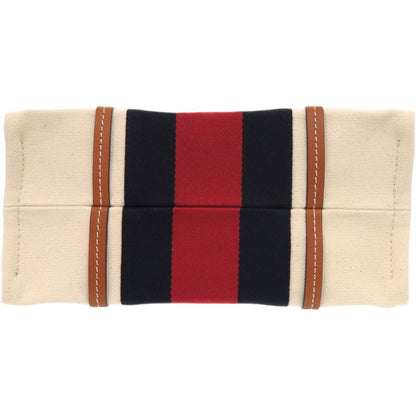 Gucci 2way Sherry Line Interlocking G Patch 727728 Canvas White Tote Bag 0254