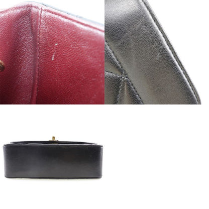 Chanel Chain Shoulder Coco Mark Diana Matelasse Lambskin Black Women's Shoulder