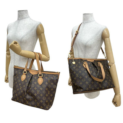 Louis Vuitton Palermo PM Monogram Leather 2-Way Handbag Mini Tote Bag Shoulder