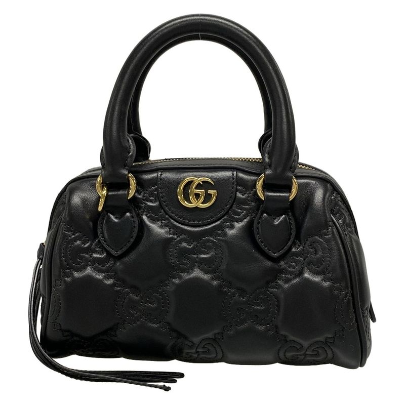 Gucci Ggmatelasse 702251 Black Chain Shoulder/mini Bag Leather