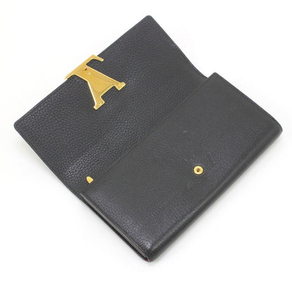 Louis Vuitton Taurillon Portefeuille Capucines Long Wallet M61248 Black