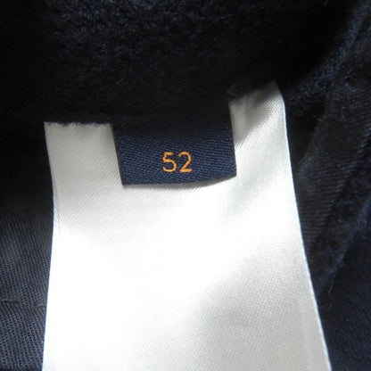 Louis Vuitton 20AW Wool Lined Giant Monogram Double Face Chester Coat Navy 52