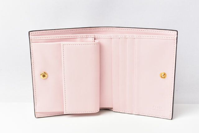 Fendi Wallet Mini Wallet Fendi Bifold Wallet 8m0387 A18B F0nvj Soft Leather