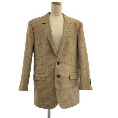 Celine - Wool Check 2B Single-breasted Tailored Jacket - Fully Lined - 36 -
