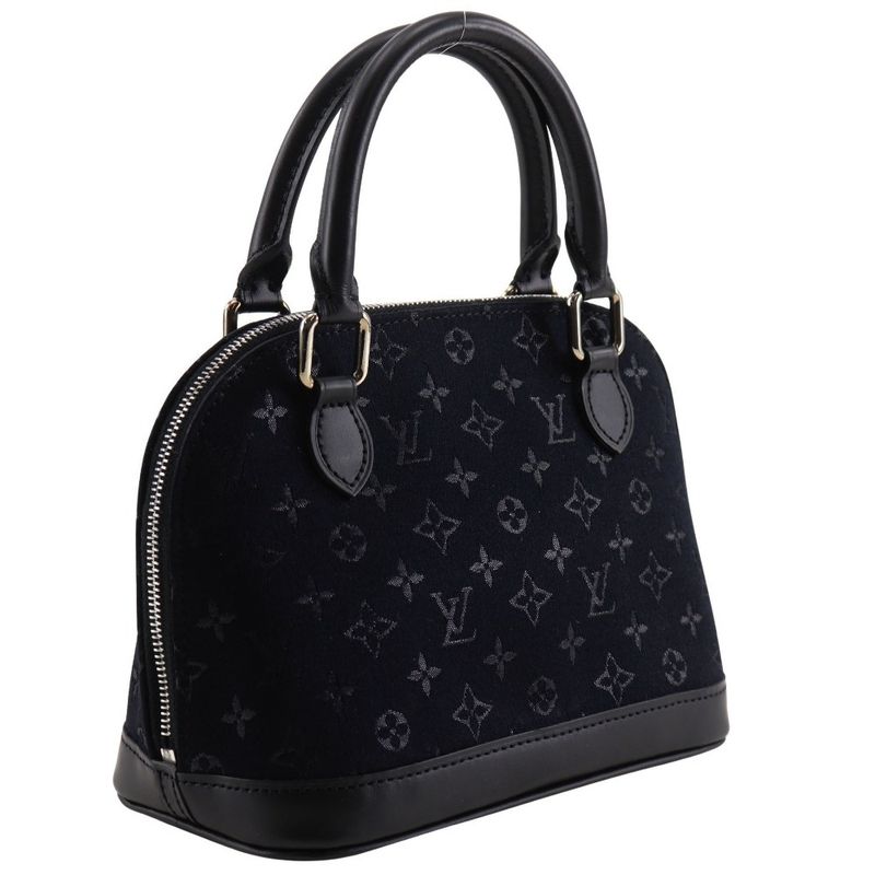 Louis Vuitton Little Alma M92146 Monogram Satin Black Sp0021 Ladies Handbag