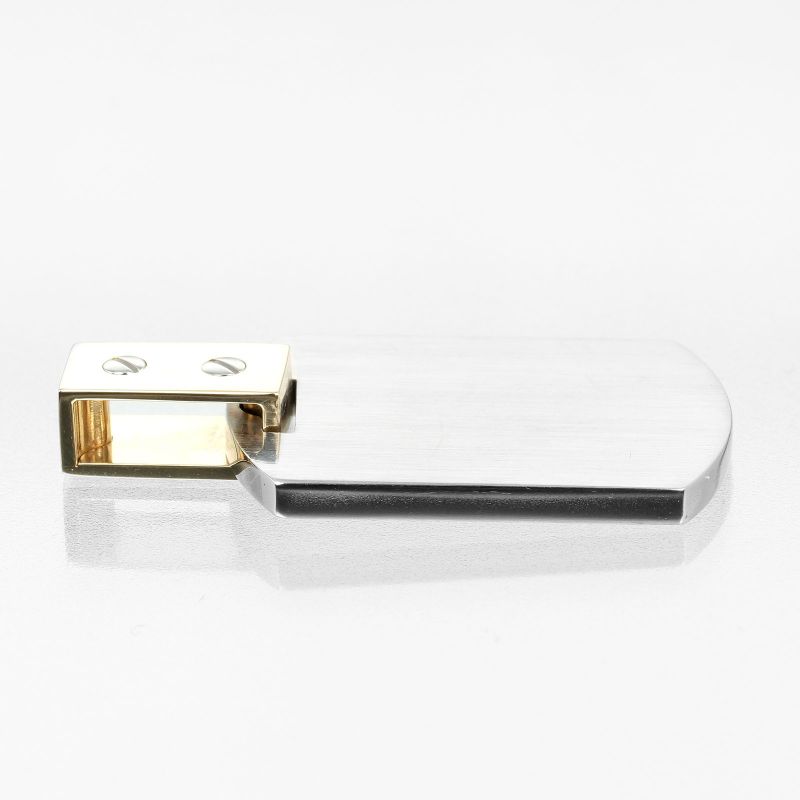 Cartier Santos 100 18K Yellow Gold And Stainless Steel Ladies 14.6g Pendant Top