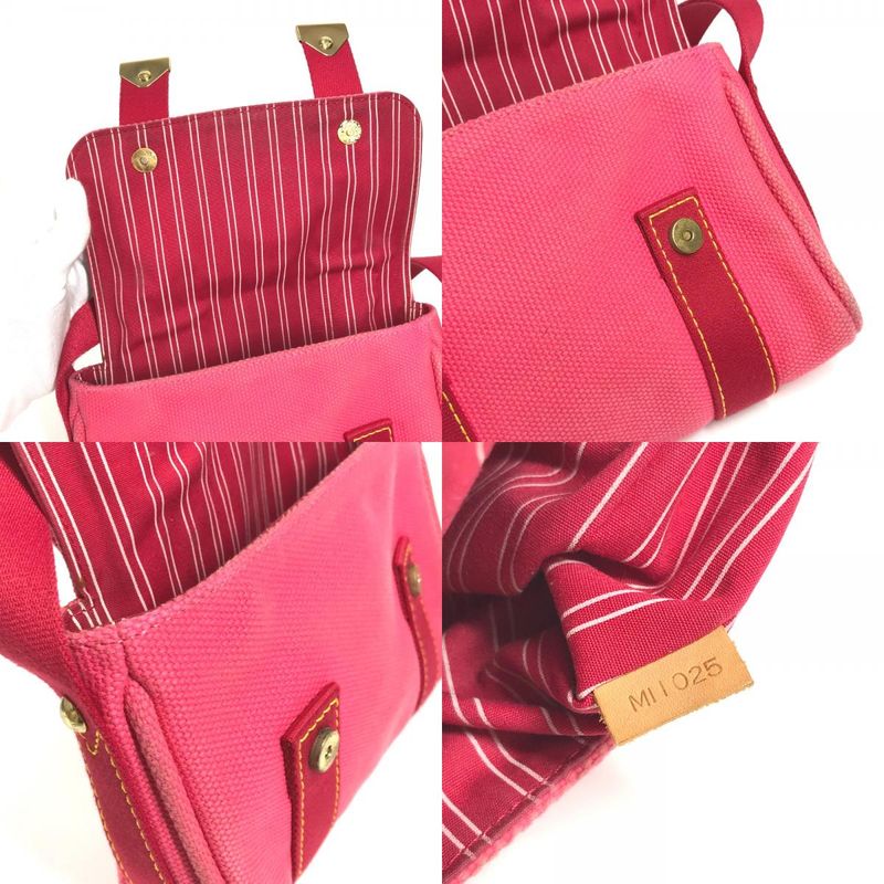 Louis Vuitton Shoulder Bag Sac Mule M40071 Canvas Pink