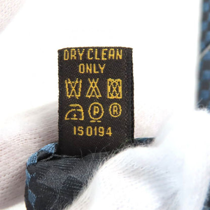 Louis Vuitton M67978 Clavat Ek 100% Silk Plaid Tie 8cm (3.15in) Blue Black Made