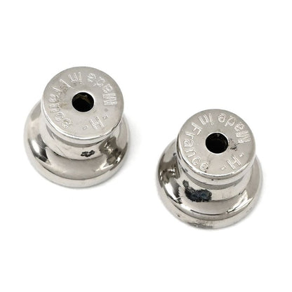 Hermes Earrings Tattersalls Enamel Metal Navy X White Horse Print [box