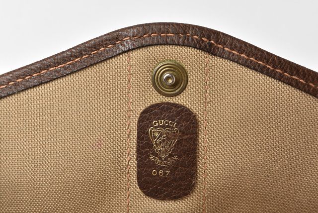 Gucci Clutch Pouch Multi Pouch Vintage GG Brown Beige