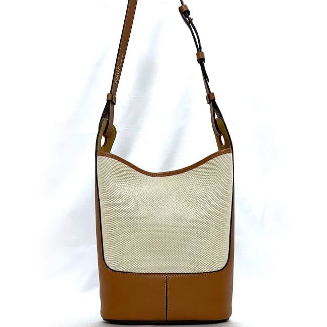 Loewe Shoulder Bag Brown Beige Anagram
