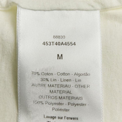 24aw Christian Dior Miss Dior Graffiti Cotton Linen T-Shirt 453t40a4554 Size M