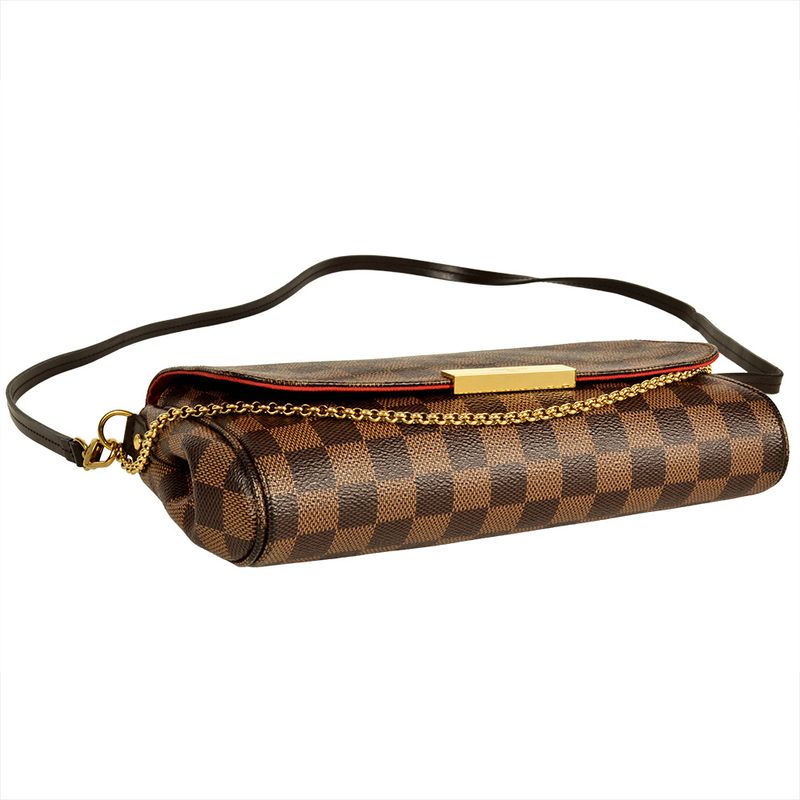 Louis Vuitton Favorite MM Shoulder Bag Damier Ebène N41129