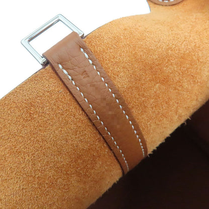 Hermes Picotin Lock MM Gold Taurillon Clemence Silver Hardware