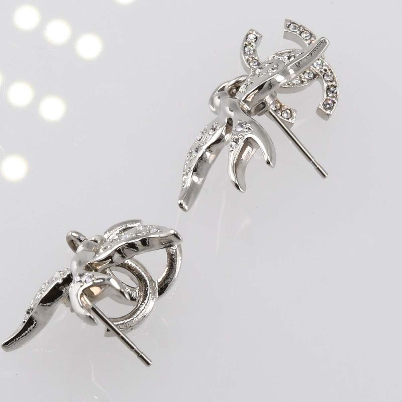 Chanel Earrings Bird Motif C25S Approx 6.8g Coco Mark Accessories H20807