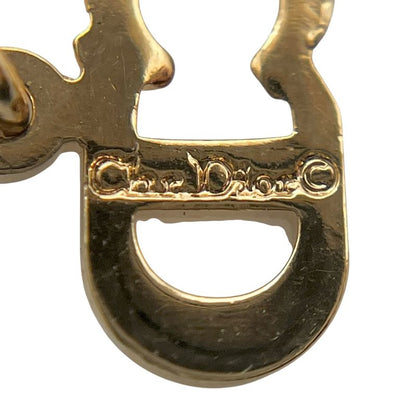 Christian DIOR Necklace With Logo Motif Logo Motif Gold