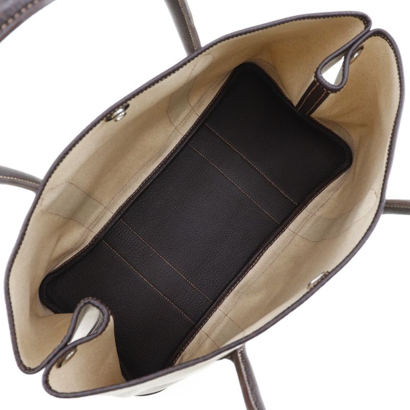 Hermes Garden Party 36 PM Toile Ash Marron Beige/brown □H Ladies Tote Bag