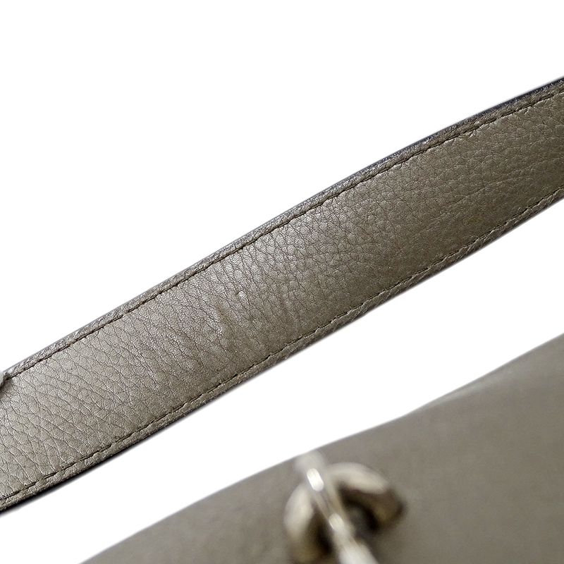 Gucci Bag Women's Brand Shoulder Bag Horsebit Bamboo Leather Bronze Metallic