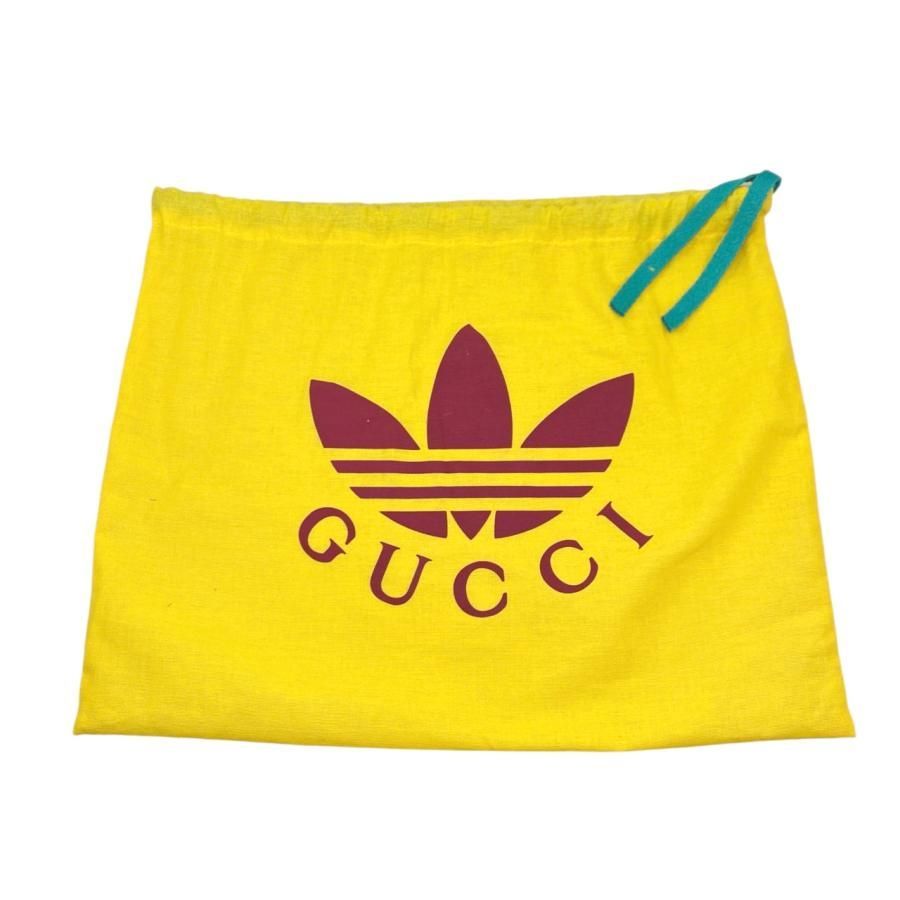 Gucci X Adidas Collaboration Shoulder Bag Horsebit 722009 Logo Chain White