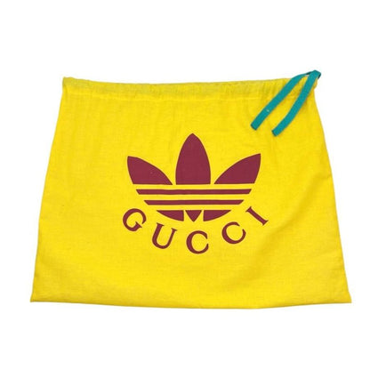 Gucci X Adidas Collaboration Shoulder Bag Horsebit 722009 Logo Chain White