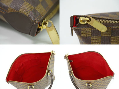 Authentic Louis Vuitton LV Saleya MM Damier Ebène Tote Handbag Brown N51182
