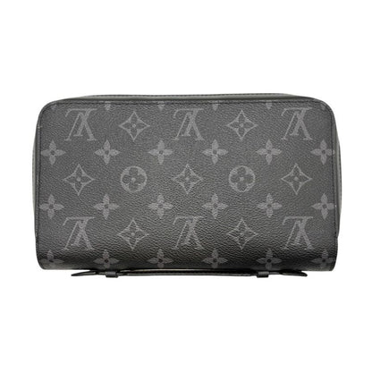 3232 Louis Vuitton Long Wallet Zippy XL M61698 Monogram Eclipse LV Wallet Black