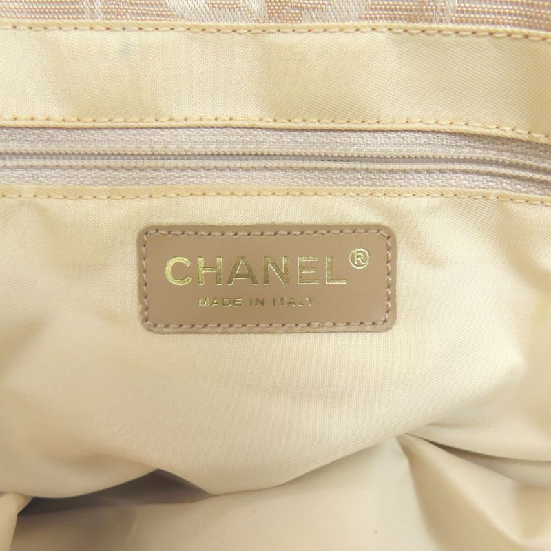 Chanel New Travel Line MM Tote Bag Nylon Jacquard Women