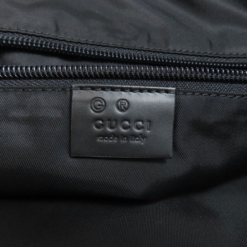 Gucci 630923 Outlet Sherry Line 2WAY Tote Bag Nylon Canvas Leather Women