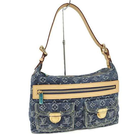 Louis Vuitton Baggy PM Handbag Monogram Denim Blue M95049