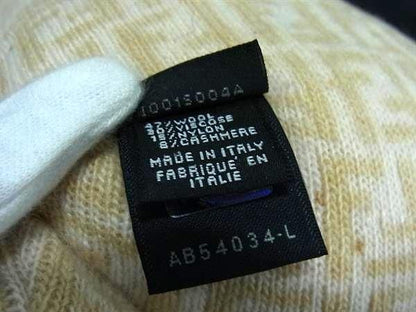 Fendi Zucca Pattern Zucchino Wool Rayon Nylon And Cashmere Bear Teddy Bear