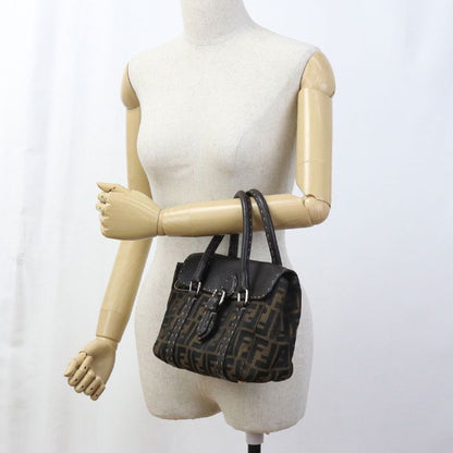 Fendi Selleria Mini Linda 8br486 Handbag Jacquard Leather Women