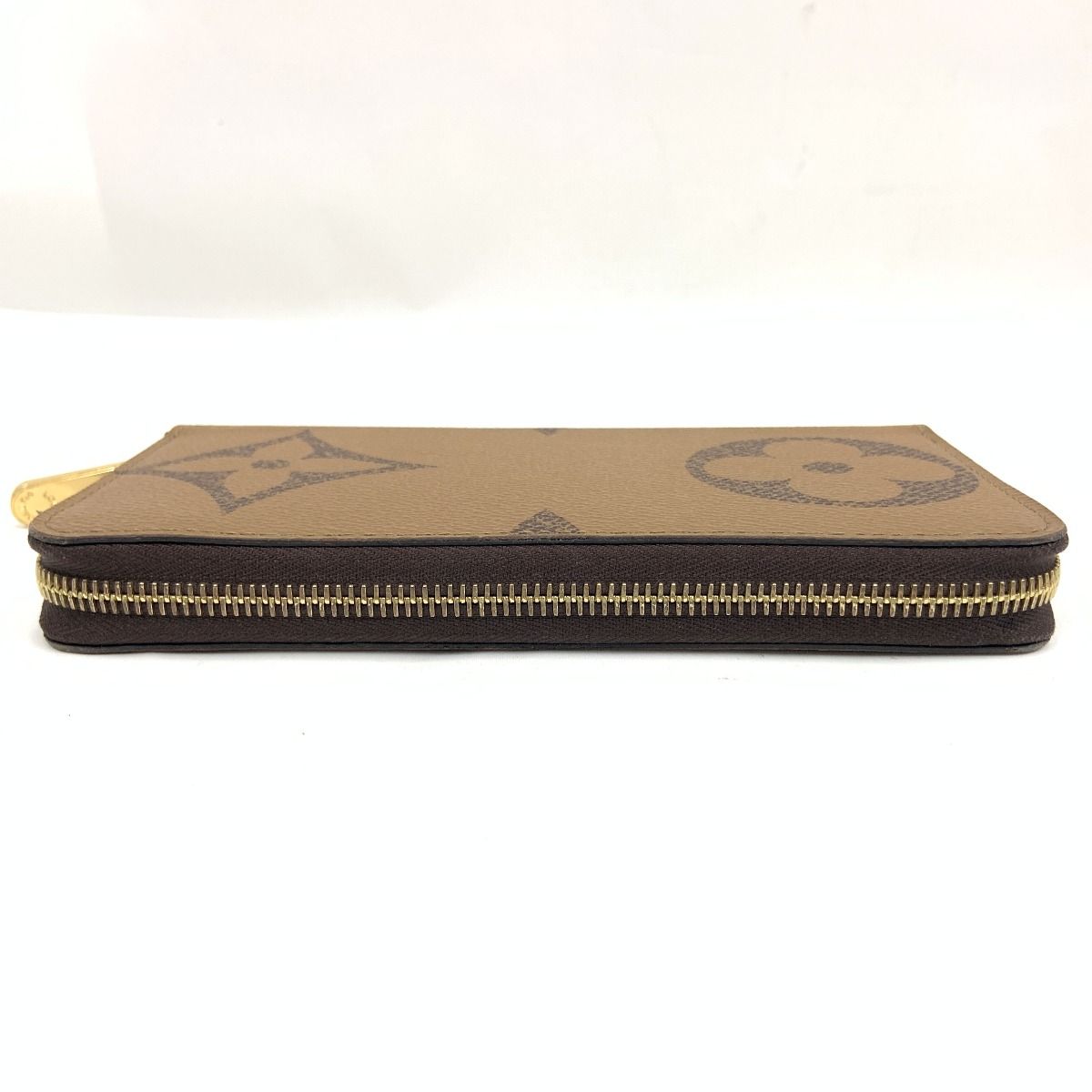 Louis Vuitton Giant Monogram Reverse Zippy Wallet Round Zipper Long Wallet