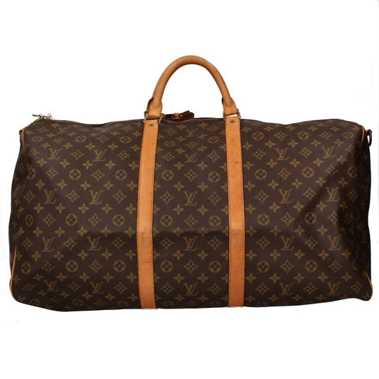 Louis Vuitton Keepall Bandoliere 60 M41412 Monogram Ladies Boston Bag Brown
