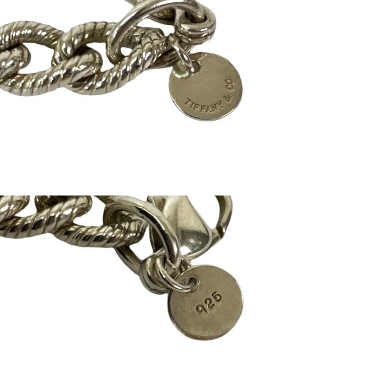 Tiffany & Co Twisted Rope Silver 925 Bracelet Chain Bangle