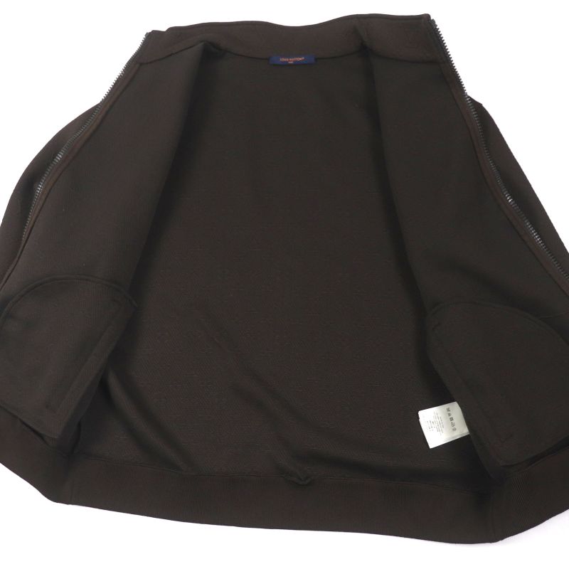  Louis Vuitton 2024 Hjy45w Monogram Logo Plate Zip-through Top Blouson Track