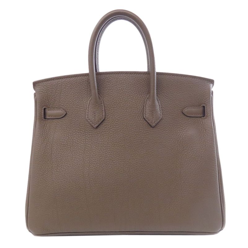 Hermes Birkin 25 Silver Hardware Handbag Togo Women