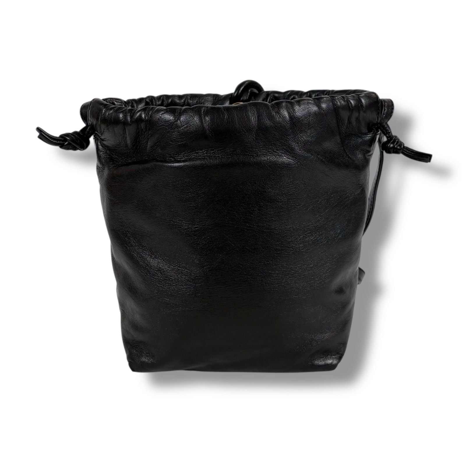 Loewe Drawstring Mini Shoulder Bag Pochette Drawstring Flamenco Knot Nappa