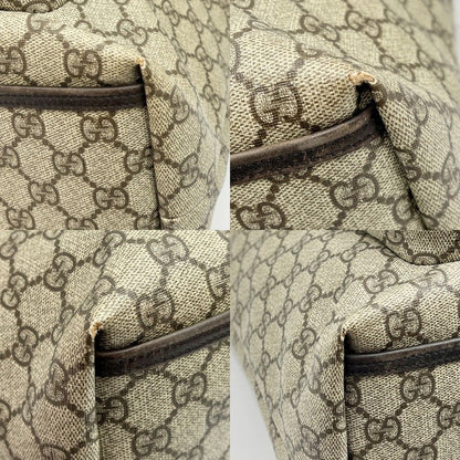 Gucci GG Supreme Tote Bag 108832 Brown