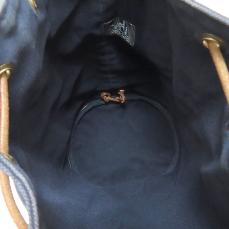 Hermes Poluchon Mimir Shoulder Bag Cotton Women