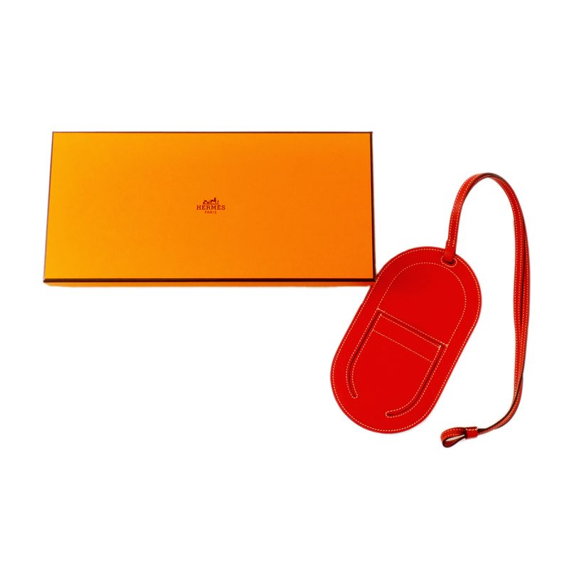 Hermes Insalp Togo PM Phoneke Pouch Red Series D Engraved Around 2019