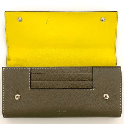 Celine Bifold Long Wallet Large Flap Ec21285 Glazed