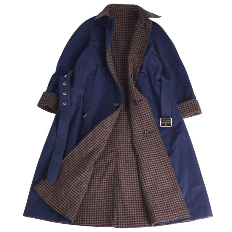 Loewe Coat Long Reversible With Belt Wool