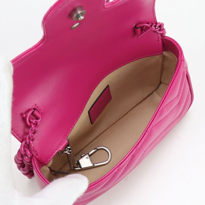 Gucci Chain Shoulder Bag GG Marmont 699757 Shoulder Bag Quilted Leather Women