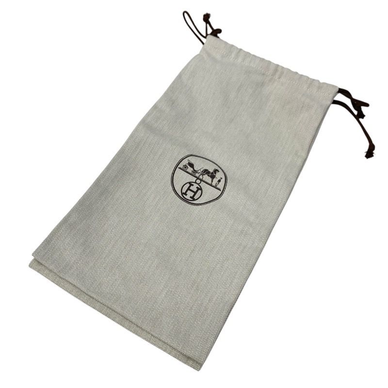 Hermes Crystal 105 Sandals Shoes Suede Black Silver Strap