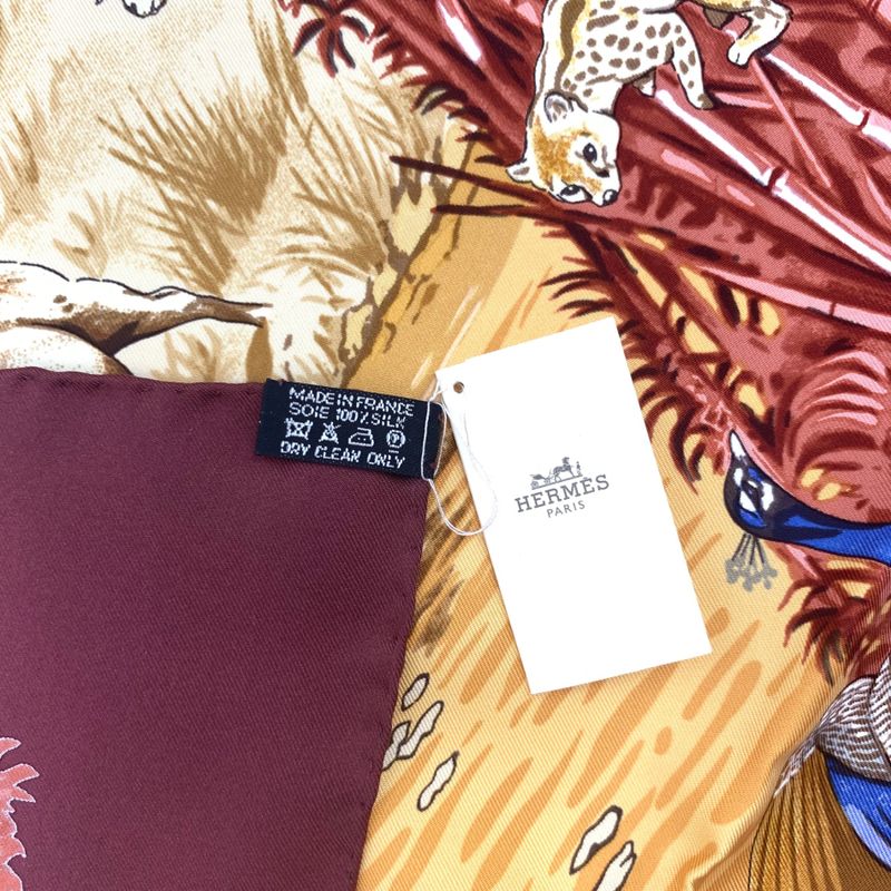 Hermes Carre 90 Large Scarf Silk Hermes La Trve De Leau Water Truce Robert