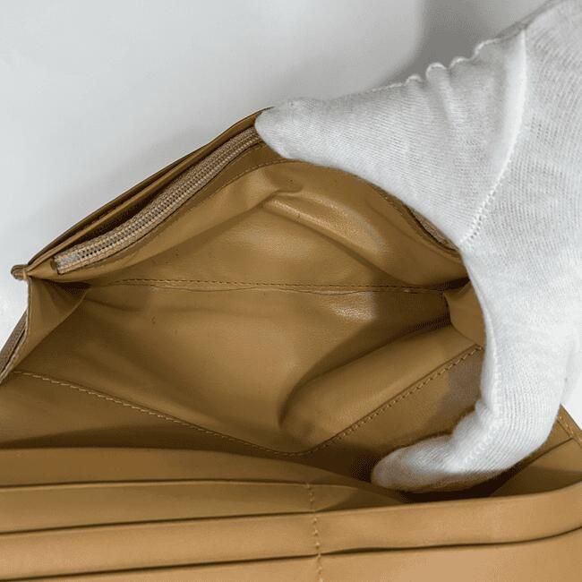 Celine Bifold Long Wallet Brown Macadam Wallet Excellent Condition PVC Leather