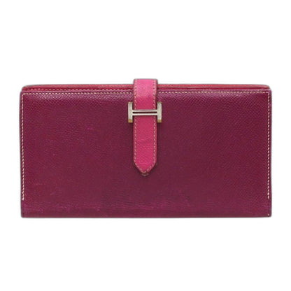 Hermes Leather Bearn Souffle Bifold Wallet