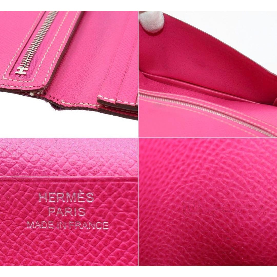 Hermes Leather Bearn Souffle Bifold Wallet — view 10