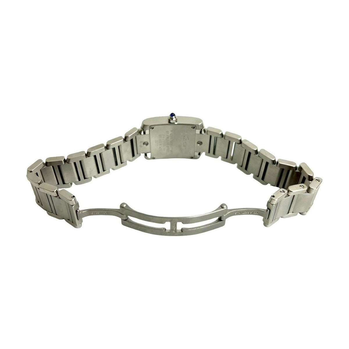 Cartier Working Tank Francaise SM Stainless Steel Quartz Watch Wristwatch — view 9