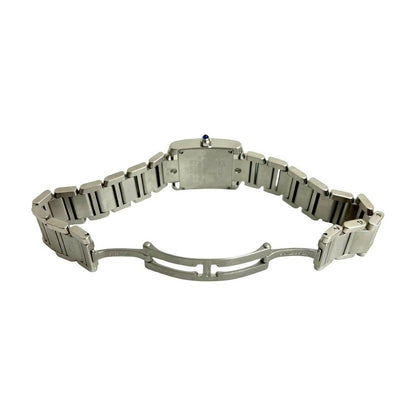 Cartier Working Tank Francaise SM Stainless Steel Quartz Watch Wristwatch — view 9